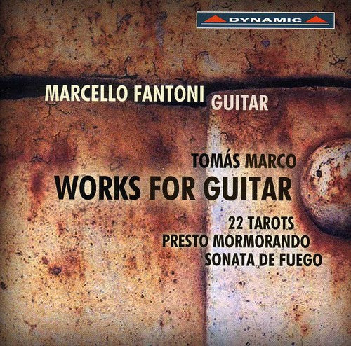 the album cover for Marcello Fantoni - Works for Guitar