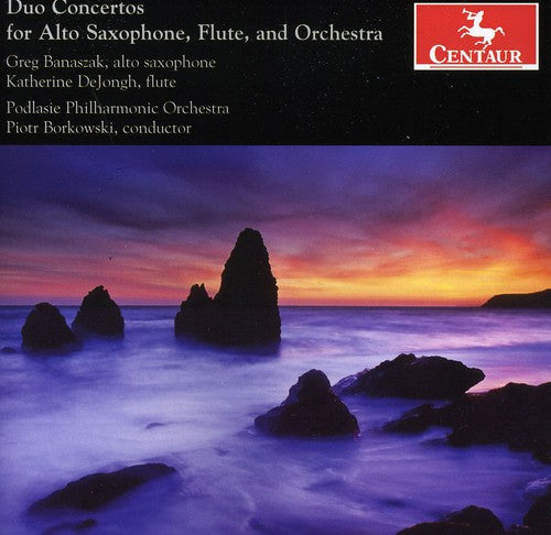 the album cover for Banaszak / Dejongh / Borkowski - Duo Ctos for Alto Saxophone Flute & Orch