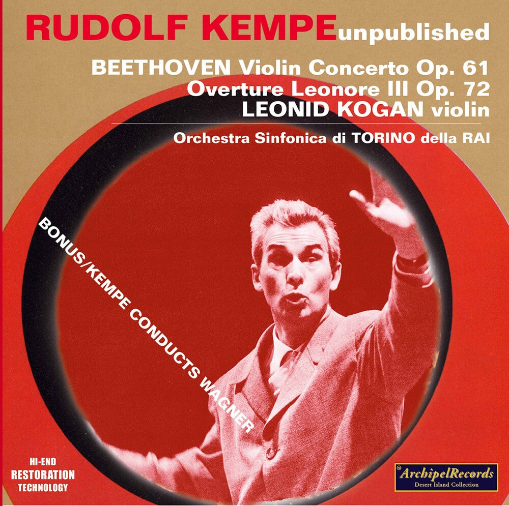the album cover for Beethoven / Wagner / Kogan / Kempe - Violin Concerto
