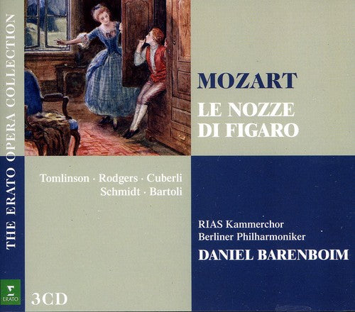 the album cover for Mozart / Schmidt / Cuberli / Rodgers / Barenboim - Nozze Di Figaro