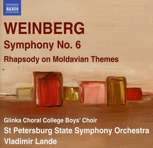 the album cover for Vladimir Lande - Symphony No. 6 & Rhapsody on Moldavian Themes