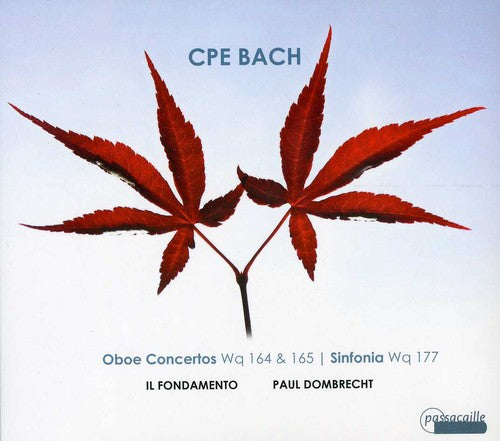 the album cover for C Bach PE / Dombrecht - Oboe Concertos [Digipak]
