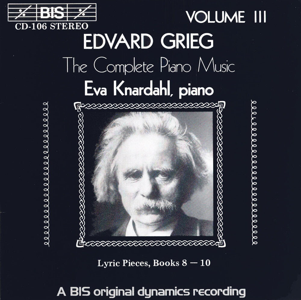 the album cover for Eva Knardahl - Grieg Lyric Pieces Books 8-10