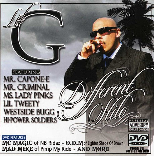 the album cover for Lil G - Different Stilo
