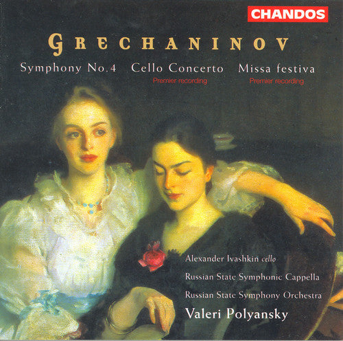 the album cover for Alexander Ivashkin - Symphony 4 / Cello Concerto / Missa Festiva