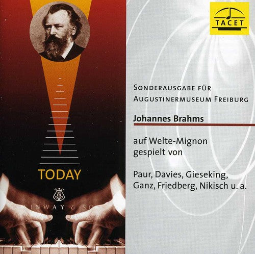 the album cover for Welte-Mignon Mystery 1 Brahms / Various - Welte-Mignon Mystery 1: Brahms / Various