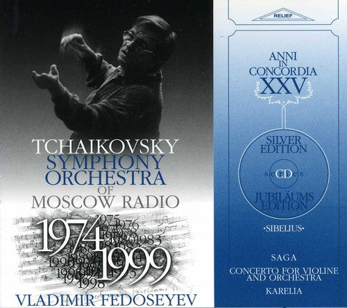 the album cover for Sibelius / Tchaikovsky Sym Orch / Fedoseyev - Violinconcerto / en Saga / Karelia
