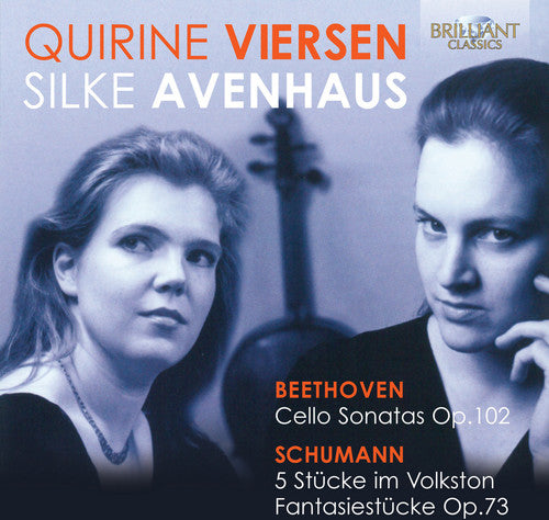 the album cover for Quirine Viersen - Cello Sonatas / 5 Stuecke Im Volkston