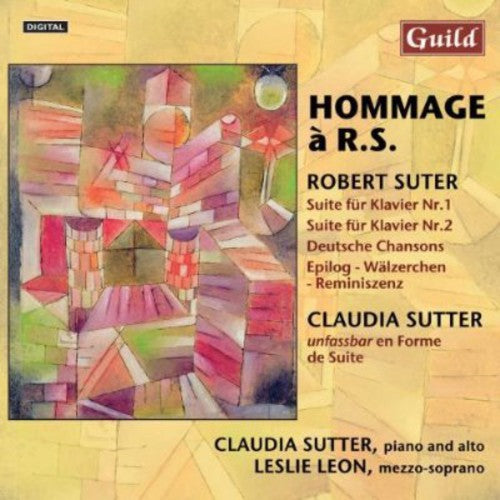 the album cover for Claudia Sutter - Hommage a R.S