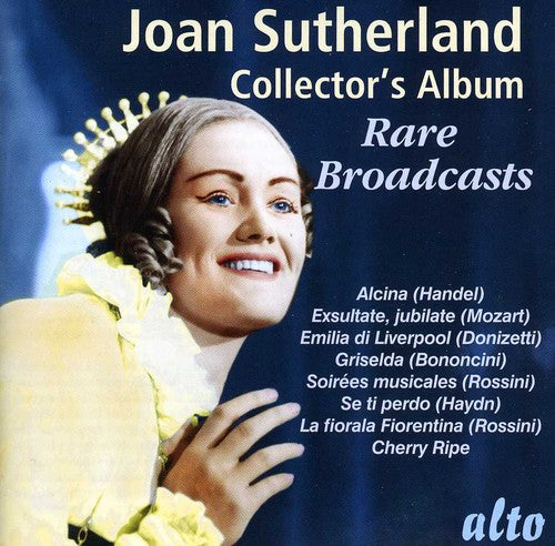 the album cover for Dame Joan Sutherland - Joan Sutherland: Rare Broadcasts