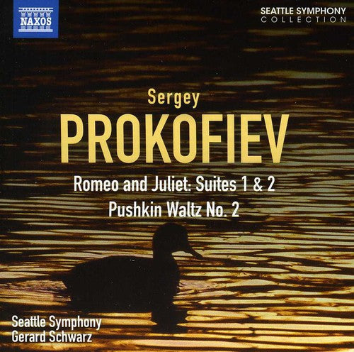 the album cover for Seattle Symphony - Romeo & Juliet Suites 1 & 2 / Pushkin Waltz No. 2