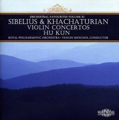 the album cover for Sibelius / Rpo / Kun / Menuhin - Concertos for Violin & Orche
