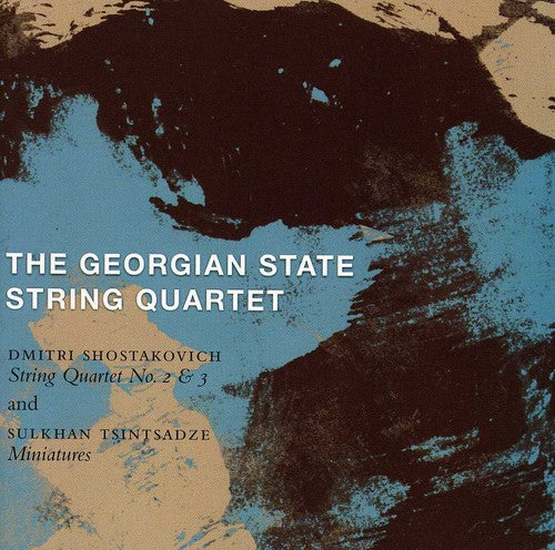 the album cover for Georgian State String Quartet - String Quartets Nos. 2 & 3 / Miniatures