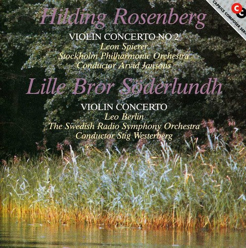 the album cover for Rosenberg/Soderlundh - Two Swedish Violin Concertos