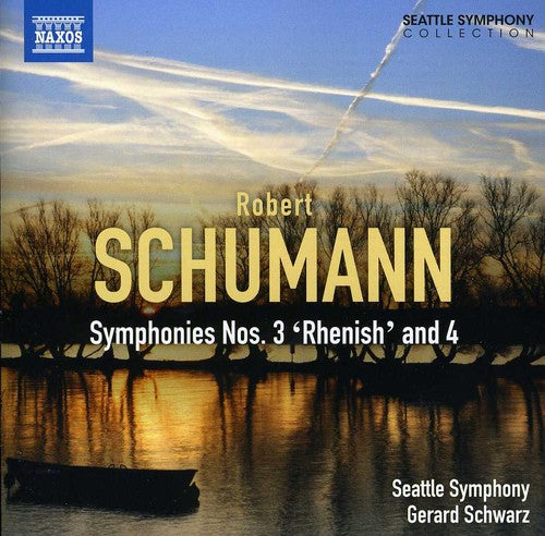 the album cover for Gerard Schwarz - Symphonies Nos. 3 & 4
