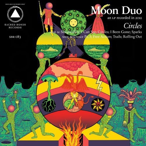 the album cover for Moon Duo - Circles