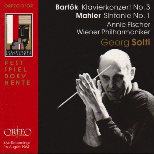 the album cover for Bartok / Mahler / Fischer / Solti / Wiener Phil - Piano Concerto / Symphony 1 in D Major