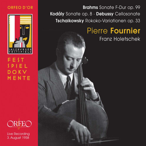 the album cover for PIERRE FOURNIER - Sonata 2 for Piano & Cello in F Major Op 99