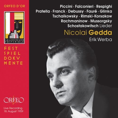 the album cover for Nicolai Gedda - Liederabend: Salzburg Festival 1959