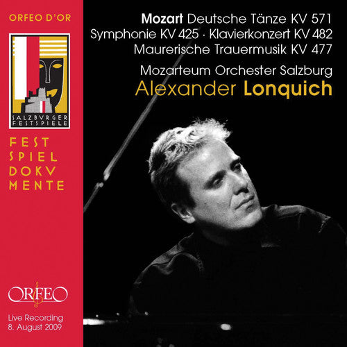 the album cover for Alexander Lonquich - Wolfgang Amadeus Mozart