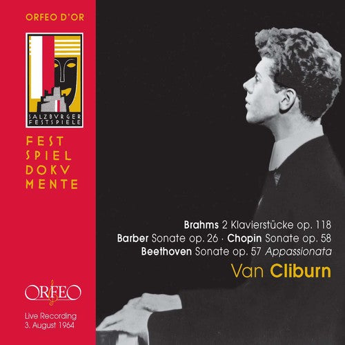 the album cover for Van Cliburn - Barber Beethoven Brahms Chopin