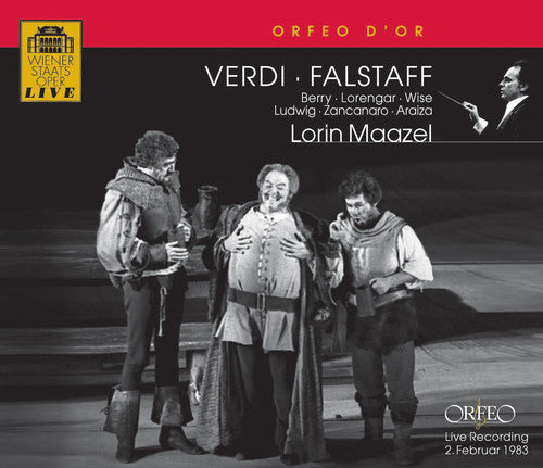 the album cover for Lorin Maazel - Falstaff Commedia Lirica in Tre Atti