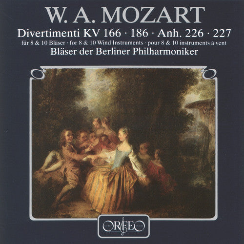 the album cover for BlÃ¤ser Der Berliner Philharmoniker - Divertimenti for 8 & 10 Wind Instruments