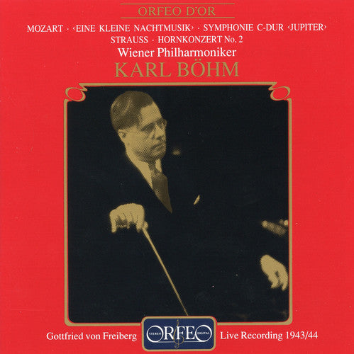 the album cover for Gottfried von Freiberg - Eine Kleine Nachtmusik / Sym. C-Dur Jupiter