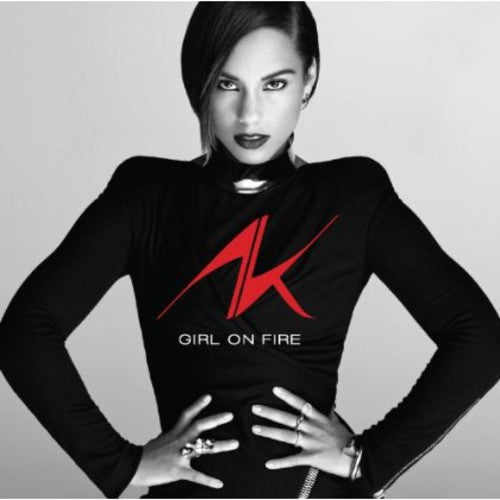 the album cover for Alicia Keys - Girl On Fire