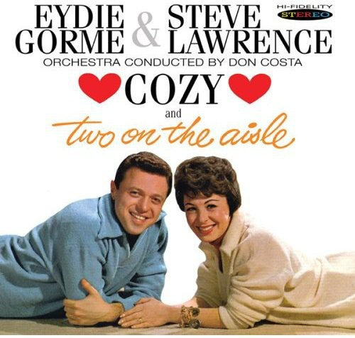 the album cover for Eydie Gorme & Steve Lawrence - Cozy and Two On The Aisle