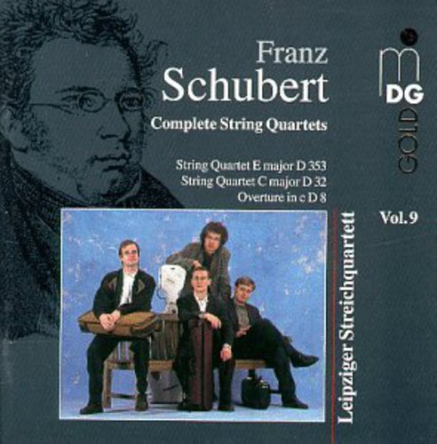 the album cover for F. SCHUBERT - String Quartets 9