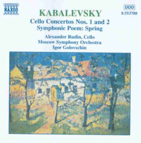 the album cover for Alexander Rudin - Cello Concertos & Spring