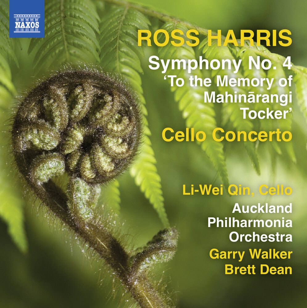 the album cover for Harris - Sym 4 & Cello Cto
