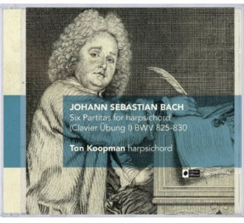 the album cover for J Bach S / Koopman - Six Partitas for Harpsichord BWV 825-830