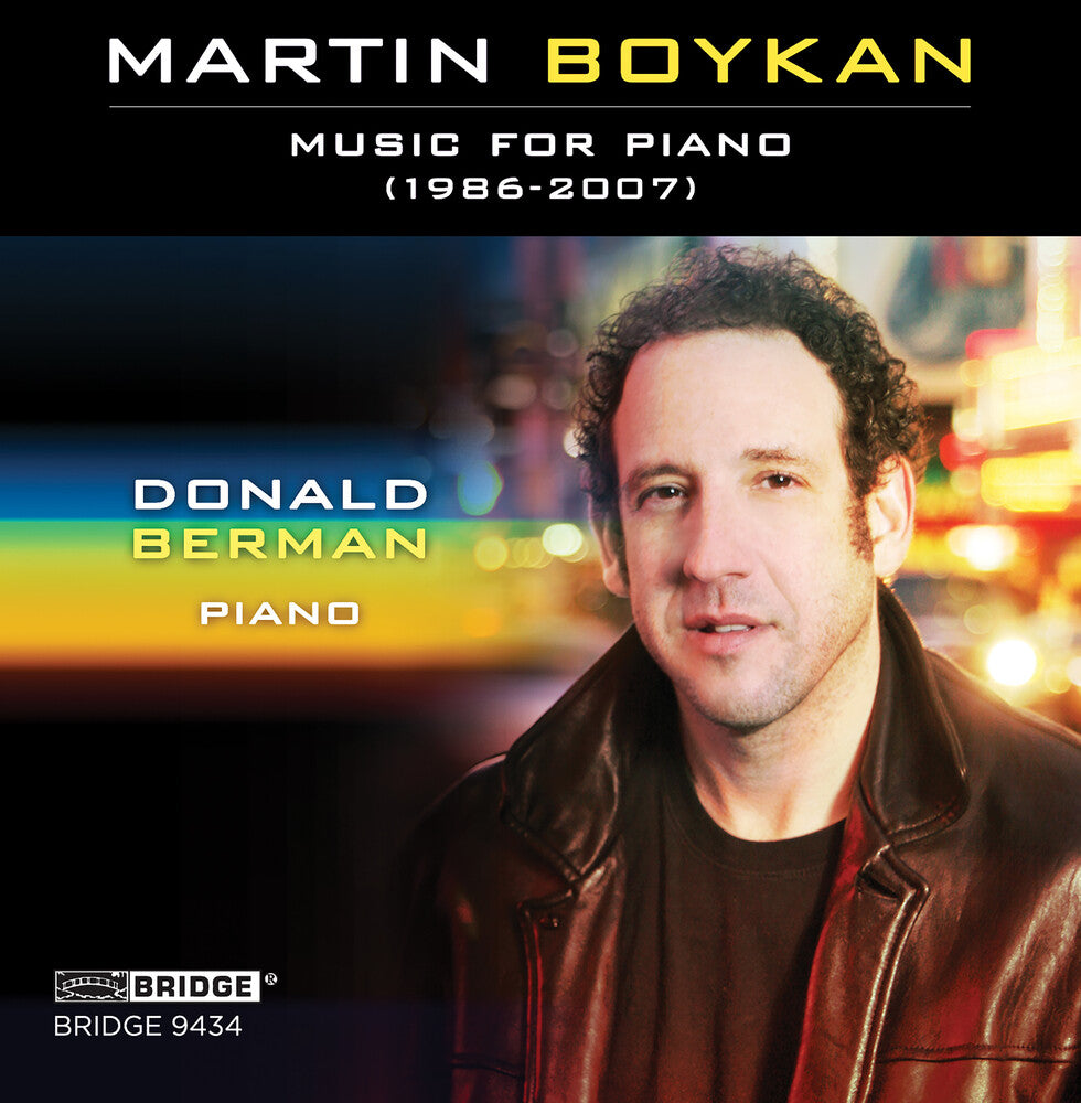 the album cover for Boykan / Berman - Music for Piano 1986-07
