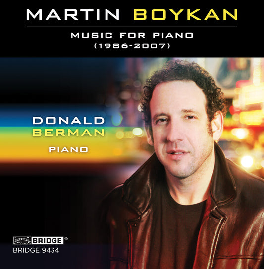 the album cover for Boykan / Berman - Music for Piano 1986-07