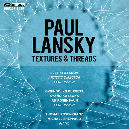 the album cover for Lansky / Burgett / Stoyanov - Textures & Threads