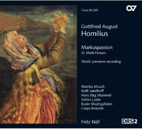 the album cover for Fritz Naf - St. Mark Passion