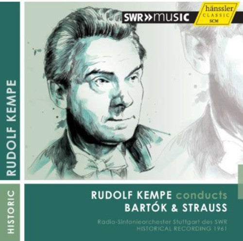 the album cover for Rudolf Kempe - Kempe Conducts Bartok & Strauss