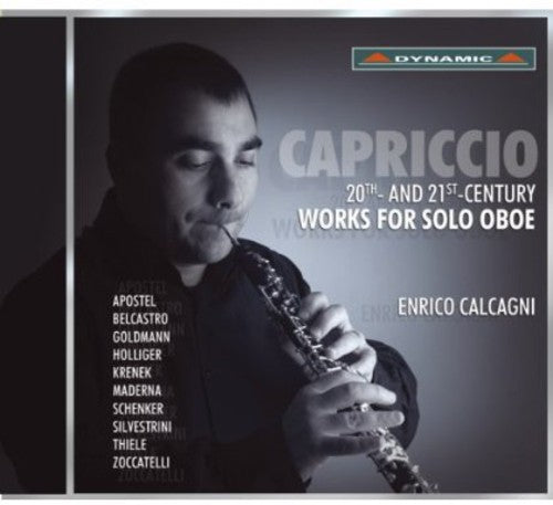 the album cover for Enrico Calcagni - Capriccio - 20th & 21st Century Works for Solo