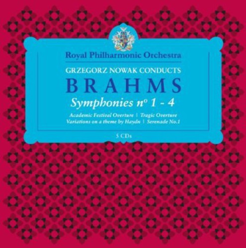 the album cover for Grzegorz Nowak - Nowak Conduct Brahms