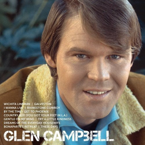 the album cover for Glen Campbell - ICON by Glen Campbell