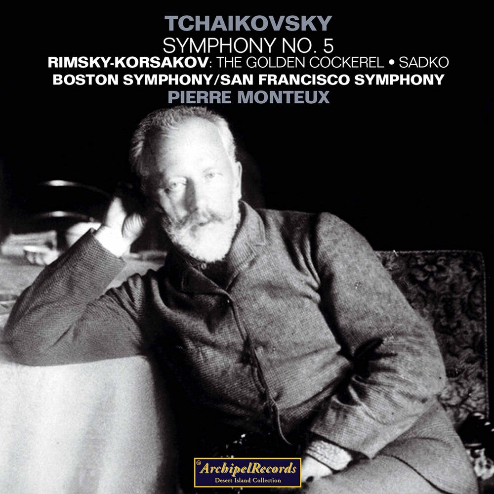 the album cover for Boston & San Francisco Symphony Orchestras - Symphony 5