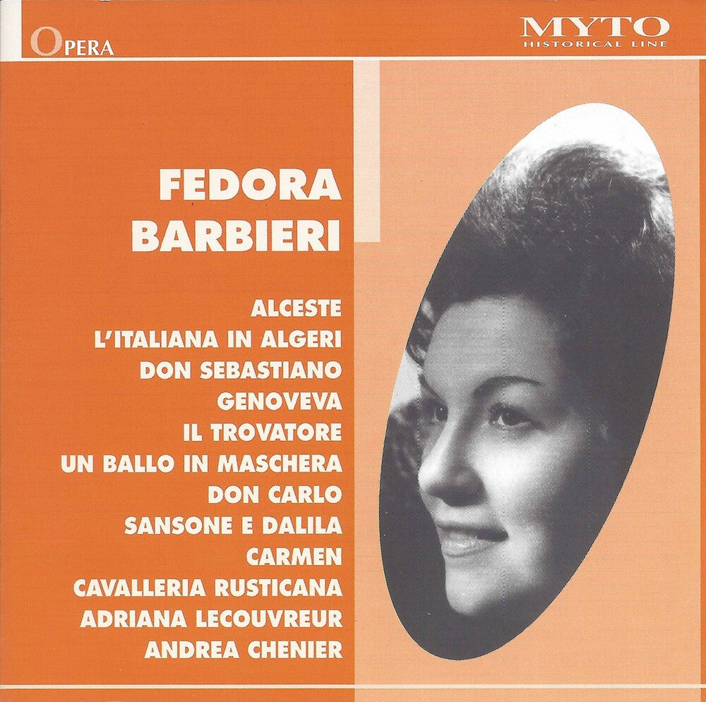 the album cover for Fedora Barbieri - Recital