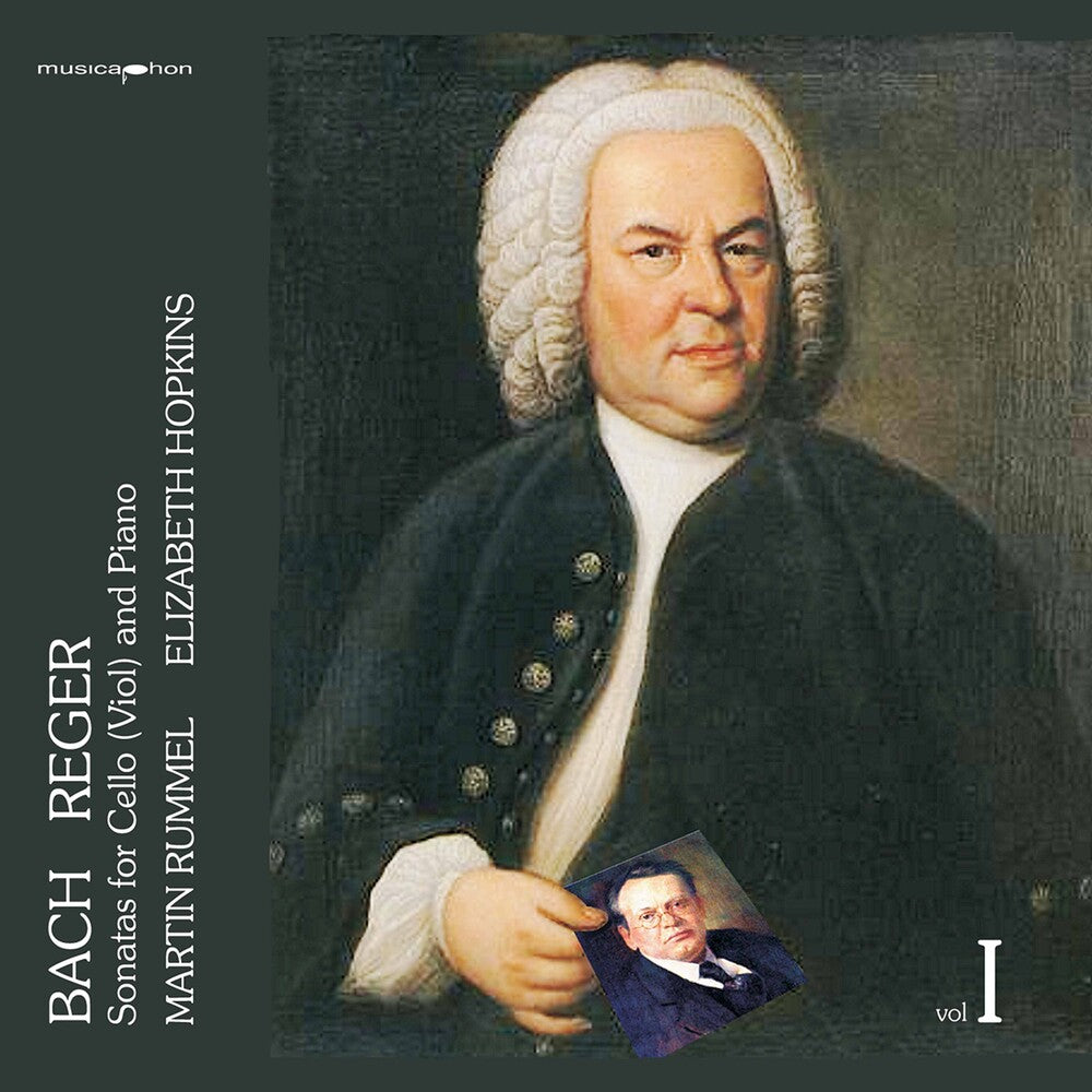 the album cover for J Bach S / Reger / Rummel / Hopkins - Sonatas for Cello & Piano 1