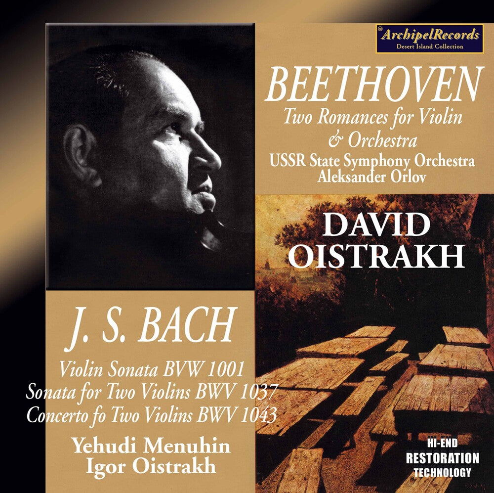 the album cover for J Bach S / Oistrakh - VLN Sonate BW 1001 Son