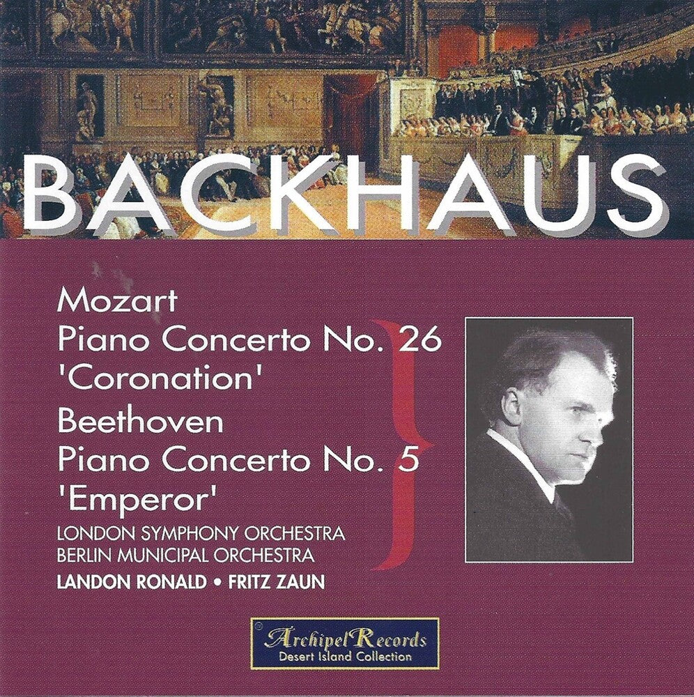 the album cover for Beethoven / Backhaus - Klavierkonzert 5 Mozart