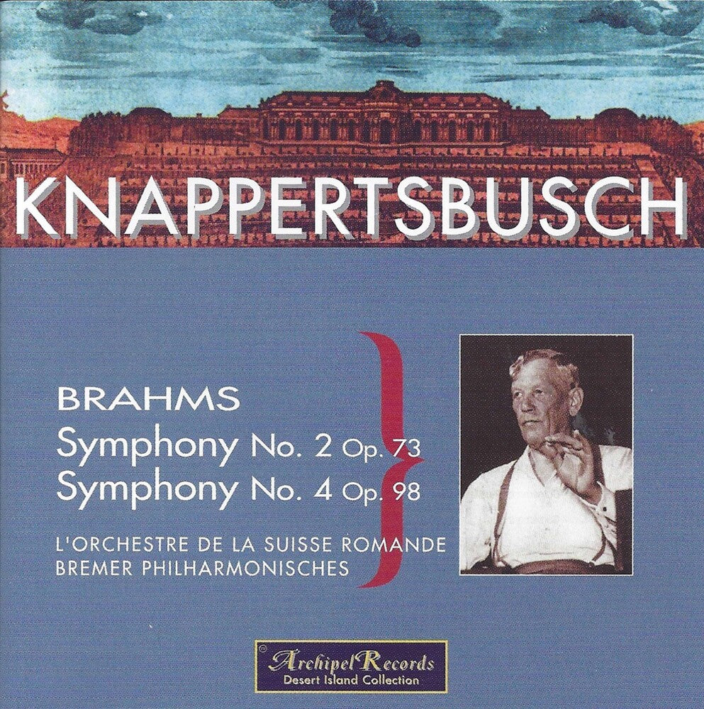 the album cover for Brahms / Knappertsbusch - Sym 2 & 4-Knapper