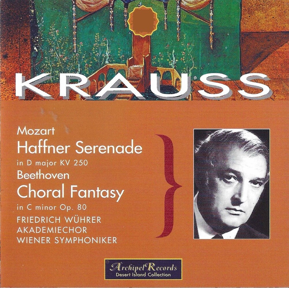 the album cover for Mozart / Krauss - Haffner-Serenade + Beethoven