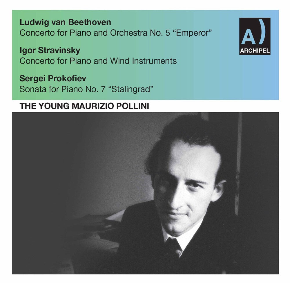 the album cover for MAURIZIO POLLINI - Klavierkonzert 5 Stravins
